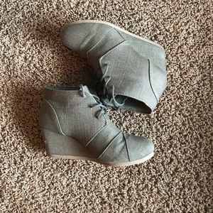 Canvas Wedge Shoes